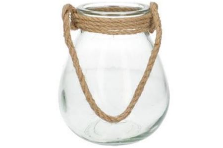 Vase With Rope D9xh17cm