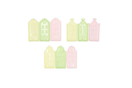 A'dam Dreamy Pastel Mix Plate Ass 7x2x13cm