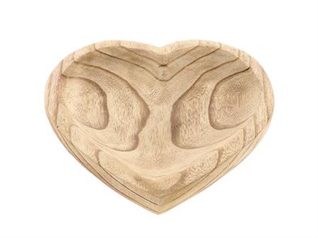 Plate Heart Ligno L26w26h4