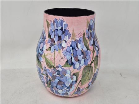 Vase Metal Pink D16xh27